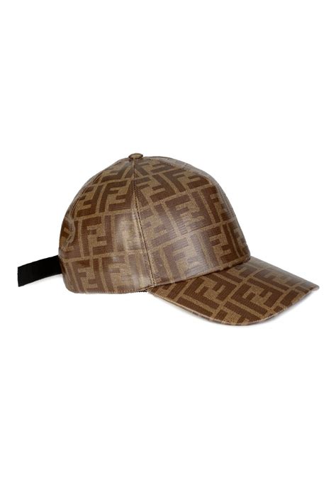 fendi leather hat